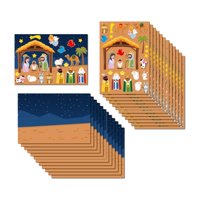 Bothyi - Kits De Escenas De Pegatinas De Natividad, Divertidas Pegatinas Diy De Natividad, Manualidades Navideñas, Estilo A