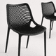thumbnail image 2 of Set de 4 Sillas Negras Modernas Urban Noir para Patio Techado, Comedor o Local Comercial, 2 of 7