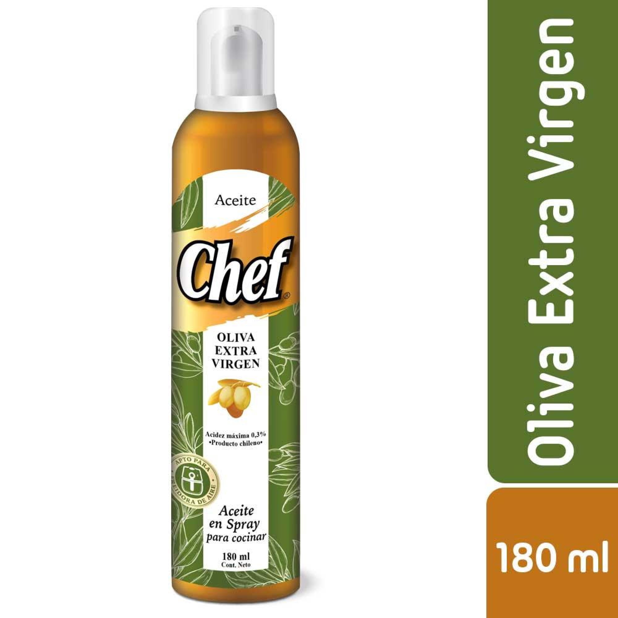 Aceite Oliva Extra Virgen Spray 180 ml Chef