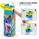 thumbnail image 4 of Sharkdog Botella de Agua con Tapa Pop Top de Un Toque, Acero Inoxidable, a Prueba de Fugas, para Deportes, Botella Infantil azul 12 oz, 4 of 6