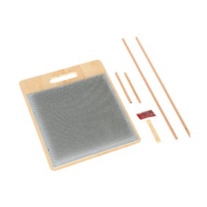 Magideal - Tabla Para Mezclar Lana, Cardadora Manual, Juego De Cepillos De Cardado Ergonómicos Portátiles Para Manualidades, Tabla Para Cardar Hilos Para Mezclar Con Soporte