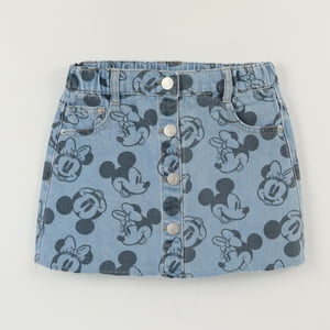Short Niña Azul Mezclilla Minnie Disney