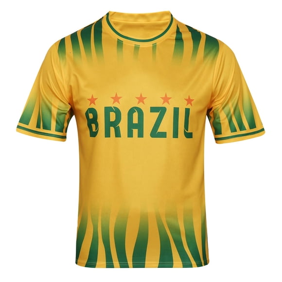 Camiseta de fútbol DIBEI Brasil Copa Mundial 2026 talla grande