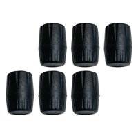 Magideal - 6X Soporte De Micrófono Almohadillas Protectoras Tapa Punta Accesorios De Instrumentos Fácil De Instalar Reemplazo De Cubierta De Goma Portátil , Para Tubo De Para Tubo De Diámetro 19 Mm