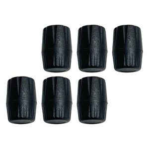 Magideal - 6X Soporte De Micrófono Almohadillas Protectoras Tapa Punta Accesorios De Instrumentos Fácil De Instalar Reemplazo De Cubierta De Goma Portátil , Para Tubo De Para Tubo De Diámetro 19 Mm