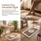 thumbnail image 5 of Alfombra de Baño Estética REGALWOVEN, Ultra Suave Absorbente, Alfombra de Baño Esponjosa Antideslizante Impresa de Microfibra para Ducha Marrón 32" x 20", 5 of 6