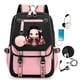 thumbnail image 1 of Kamado Nezuko Demon Slayer Anime Cosplay Unisex Students School Bag Backpack Cartoon Bookbag Laptop Travel Rucksack Outdoor Bag, 1 of 3
