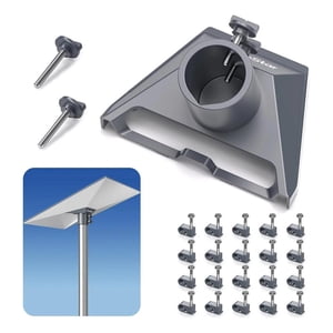 Genérica - Adaptador Tubo Montaje Starlink Gen 3 Aleación Aluminio Gris