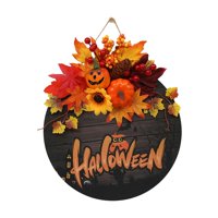 Bothyi - Letrero De Puerta De Halloween, Coronas De Bienvenida De Halloween Para Otoño, Interior Y Exterior