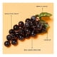 thumbnail image 3 of Decoracion Uvas Artificiales De Negro Rojo Verde Para Hogar, 3 of 8