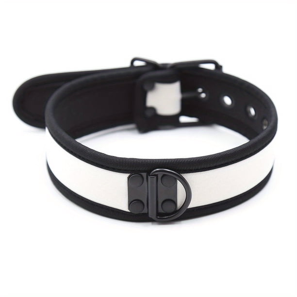 Sexy Dog Cosplay Collar Metal Buckle PU Leather Adjustable Choker Necklace Harness Bondage Fashion Role Play Fetish SM Costumes Party Adult Sex Accessory Sex Toy