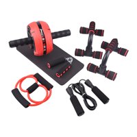 Magideal - Máquina Ab, Rodillera Para Construcción Muscular, Rueda Abdominal, Gimnasio En Casa, Entrenamiento, Equipo De Fitness, Entrenamiento Abdominal, Agarre Rojo