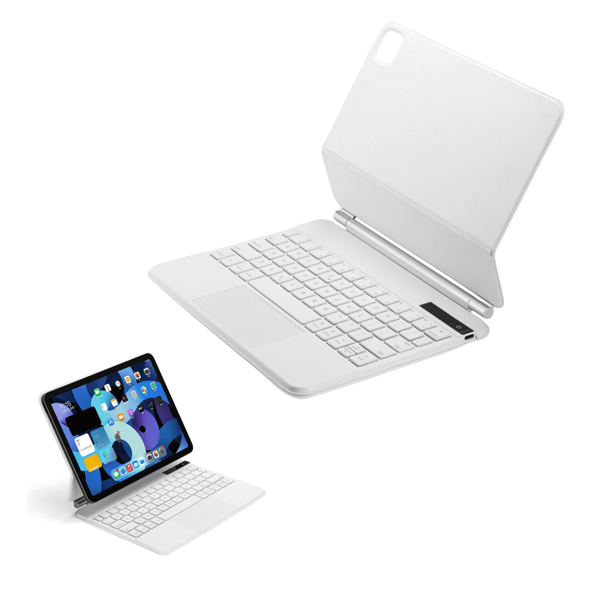 Witspad - Teclado Mágico Para Ipad Pro & Air 10.9-11 Español Blanco