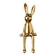 thumbnail image 3 of Estatuas De Conejo Figuras De Animales Pasillo Dormitorio De Pascua Oficina Conejo Esculturas Oro, 3 of 5