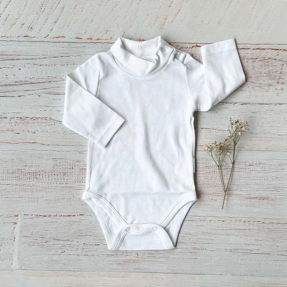 Body Beatle Blanco Algodón Pima - Talla 6-9 meses