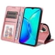 thumbnail image 2 of Funda Billetera para Vivo Y35 Plus con Porta Tarjetas y Soporte Ajustable Rosa, 2 of 5