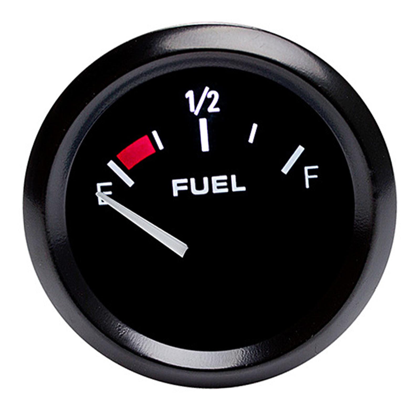 Magideal - Medidor De Combustible, Panel De Instrumentos Ajustable Universal De 2 Pulgadas, Pantalla Led De 52Mm, 12V, Para Accesorios Duraderos De Alto Rendimie Sin Sensor