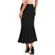 thumbnail image 3 of INSPIRE CHIC Falda de Encaje Floral para Mujer con Volantes en el Dobladillo, Cintura Alta, Falda Midi de Cóctel M Negra, 3 of 6