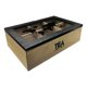 thumbnail image 1 of Caja De Té Mediana De Madera 6 Espacios Con Diseños Mapa negro, 1 of 2