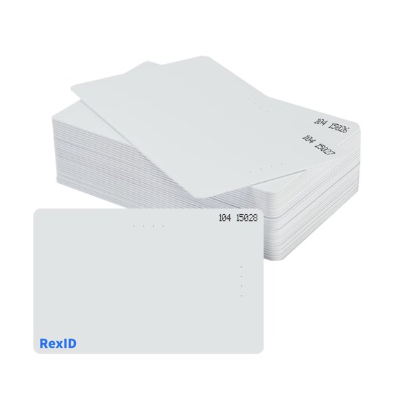 Tarjeta de proximidad REXID programada por defecto H10301 PVC ISO, paquete de 25