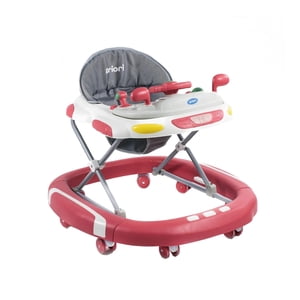 Mundo Online - Andador Caminadora Plegable Folding Bebe Anticaida Musical Fucsia