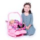 thumbnail image 1 of Asiento de coche de juguete Joovy para portabebés con sistema de cierre, color rosa, 1 of 6
