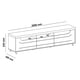 thumbnail image 3 of Rack TV 75" Mercury Beige, 3 of 3