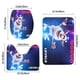 thumbnail image 3 of Booba Juego de 3 alfombras de baño de coral fleece: tapete de baño + alfombra de inodoro en forma de U + funda de tapa de inodoro en forma de O, 3 of 6