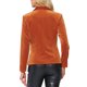 thumbnail image 3 of INSPIRE CHIC Blazer de Terciopelo para Mujer Color Sólido Cuello de Chal Una Botón Traje para el Trabajo XL Naranja, 3 of 6