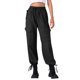 thumbnail image 1 of INSPIRE CHIC Pantalones de Mujer Cargo Ligeros de Cintura Alta con Cordón Elástico y Pierna Ancha con Bolsillos XL Negro, 1 of 6