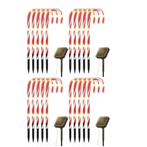 Disparo - Set 20 Luces Navidad Bastones Led Estaca Solar Decorativas