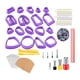thumbnail image 1 of Cortadores De Arcilla Polimérica DIY Anillos De Salto, Tarjeta Para Pendientes, Ganchos Para Pendientes Art Purple, 1 of 5