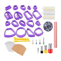 Bothyi - Cortadores De Arcilla Polimérica Diy Anillos De Salto, Tarjeta Para Pendientes, Ganchos Para Pendientes Art Purple