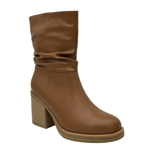 Danicolle Calzado - Bota Para Mujer, Café, Media Pantorrilla Danicolle