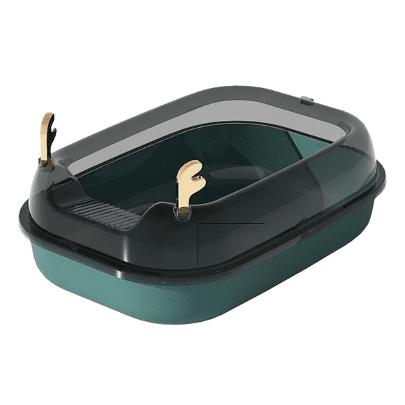 Arenero Grande 50cm Bandeja Sanitaria D Gato Con Pala Verde