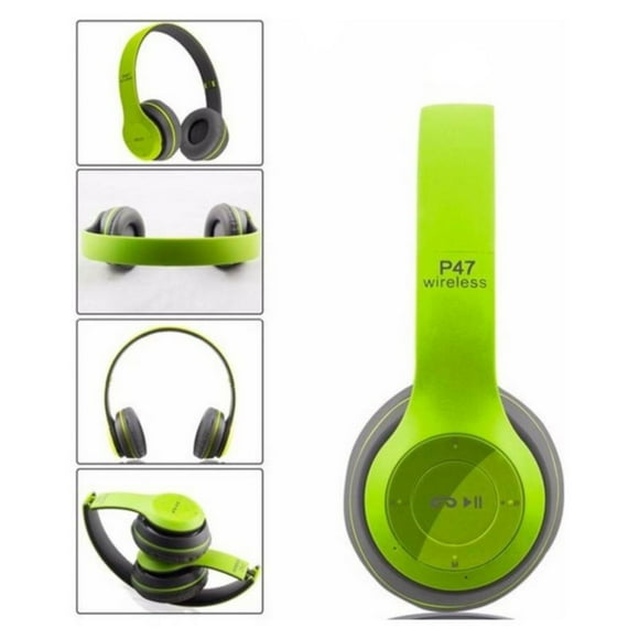 Audífono Bluetooth P47 Color Verde