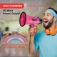 thumbnail image 2 of Altavoz megáfono PYLE-PRO PMP24PK 20W con micrófono rosa, 2 of 7