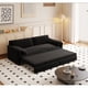 thumbnail image 2 of 66" Queen Pull Out Sofa Bed, 3-in-1 Convertible Sleeper Sofa with Side Storage,Multi-Functional Velvet Loveseat Bed for Living Room,Bedroom,Apartment,Office.(Old Sku W1885P214784;New Sku W1885S00222), 2 of 3