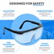 thumbnail image 3 of Gafas de seguridad TAIGAOASIS con lentes de cobertura total antivaho, paquete de 12, 3 of 7