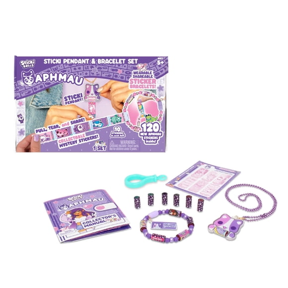 Set de Colgante y Pulsera con Stickers Sky Castle Aphmau 120 Stickers