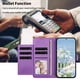 thumbnail image 5 of Funda Billetera Floral en Relieve iphone17 air con Tarjetero y Cremallera Morado, 5 of 6