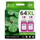 thumbnail image 1 of Cartuchos de tinta Skyink 64XL, paquete de 2, combo tricolor, 1 of 6