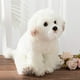 thumbnail image 2 of Peluche HollyHome Bichon Frise, cachorro de peluche, 33 cm, para niños, 2 of 3