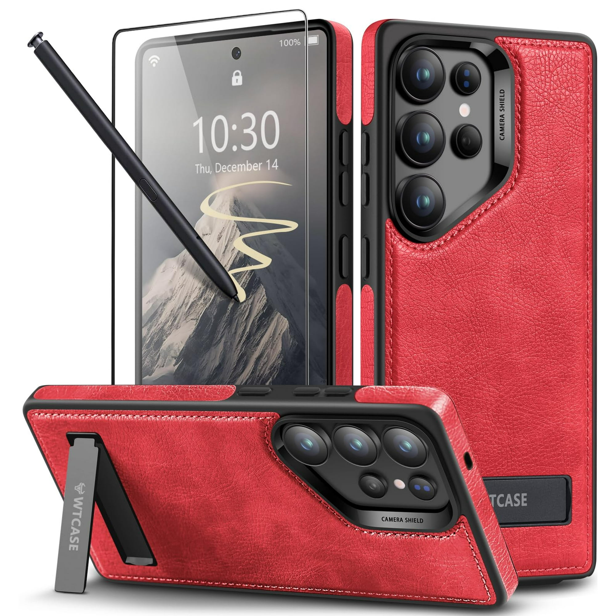 Funda De Teléfono Wtcase De Cuero Magnético Resistente Para Samsung S25 Ul