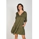 thumbnail image 1 of Vestido Mara Manga Globo Eclipse verde M, 1 of 5