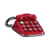 Magideal - Placa De Número De Teléfono Genérica Para Tarjeta De Estacionamiento Placa De Número De Teléfono Manualidades Prácticas Diseño De Teléfono Retro Señal Rojo