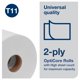 thumbnail image 3 of Rollo de papel higiénico Tork OptiCore, tamaño mediano, blanco, T11, 2 capas, 3 of 9