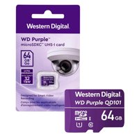 Western Digital - Tarjeta De Memoria Microsd 64Gb Wd Purple Sdxc Uhs-I Clase 10 4K 100Mb/S