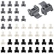 thumbnail image 1 of Calzas Para Bisagras De Puerta 45 Piezas Clips Restrictores De 86°, 1 of 5