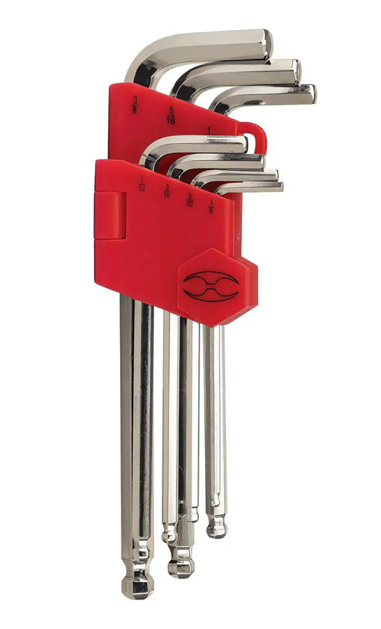 Genérico - Juego De Llaves Allen Std Largas 7 Piezas Truper 15551 Color Plateado